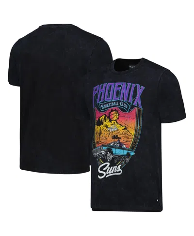 The Wild Collective Men's And Women's  Black Distressed Phoenix Suns Tour Band T-shirt