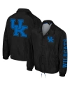 The Wild Collective Men's And Women's  Black Kentucky Wildcats Coaches Full-snap Jacket In Black