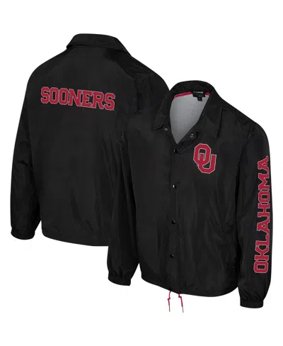 The Wild Collective Men's And Women's  Black Oklahoma Sooners Coaches Full-snap Jacket