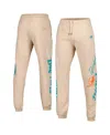 The Wild Collective Unisex  Cream Miami Dolphins Heavy Block Graphic Jogger Pants In Cream