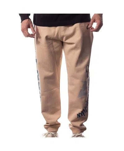 THE WILD COLLECTIVE MEN'S AND WOMEN'S THE WILD COLLECTIVE CREAM PHILADELPHIA EAGLES HEAVY BLOCK GRAPHIC JOGGER PANTS