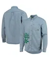 The Wild Collective Men's Blue Austin Fc Denim Button-down Long Sleeve Shirt In Blue