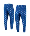 The Wild Collective Men's  Royal Philadelphia 76ers Allover Logo Jogger Pants In Royal