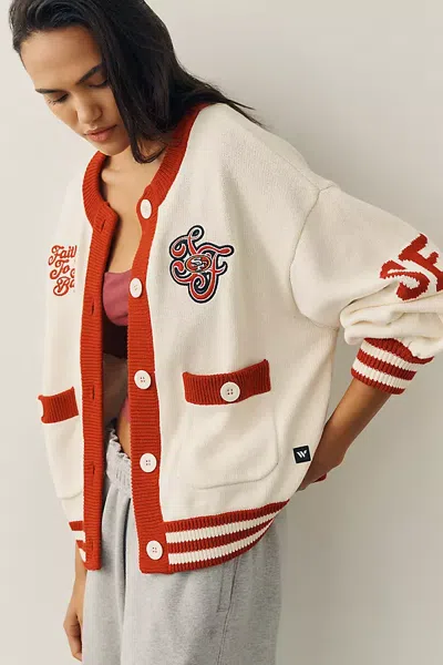 The Wild Collective Nfl Cardigan In White