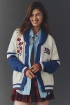 The Wild Collective Nfl Cardigan Sweater In Multi