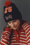 The Wild Collective Sporty Floral Beanie In Animal Print