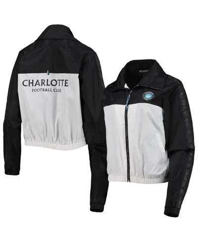 The Wild Collective Women's Black Charlotte Fc Anthem Full-zip Jacket