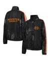 The Wild Collective Women's Black Houston Dynamo Fc Full-zip Track Jacket In Black