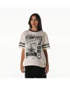 The Wild Collective Women's Cream Dallas Cowboys Drop Shoulder Oversized Boyfriend T-shirt In White