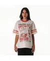 The Wild Collective Women's Cream Tampa Bay Buccaneers Vintage Drop Shoulder Oversized Boyfriend T-shirt In Multi