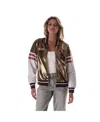 The Wild Collective Gold San Francisco 49ers Sequin Bomber Jacket In Gold