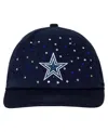 The Wild Collective Women's Navy Dallas Cowboys Jeweled Adjustable Hat In Blue