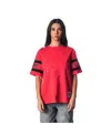 The Wild Collective Women's Red Kansas City Chiefs Drop Shoulder T-shirt In Red