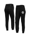 The Wild Collective Women's  Black Chicago Cubs Marble Jogger Pants In Black