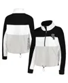 THE WILD COLLECTIVE WOMEN'S THE WILD COLLECTIVE BLACK, WHITE CHICAGO WHITE SOX WOMEN'S COLORBLOCK 1/4 ZIP JACKET