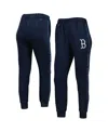 The Wild Collective Women's  Navy Boston Red Sox Marble Jogger Pants In Navy