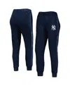 The Wild Collective Women's  Navy New York Yankees Marble Jogger Pants In Navy
