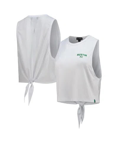THE WILD COLLECTIVE WOMEN'S THE WILD COLLECTIVE WHITE AUSTIN FC TWIST BACK TANK TOP