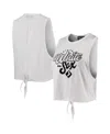 The Wild Collective Women's  White Chicago White Sox Open Back Twist-tie Tank Top In White