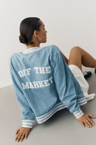 The Wild Collective X Anthropologie Bomber Jacket In Blue