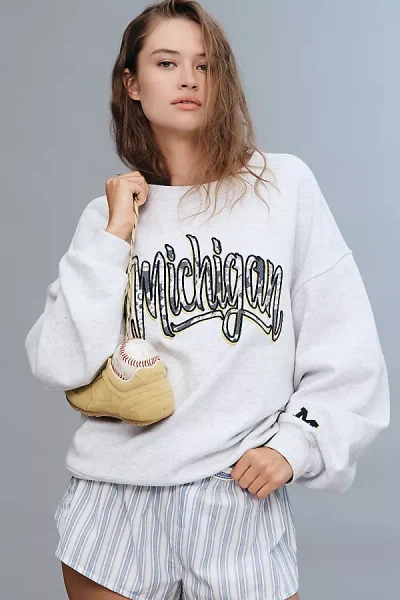 The Wild Collective X Anthropologie Cotton Sweatshirt In Blue