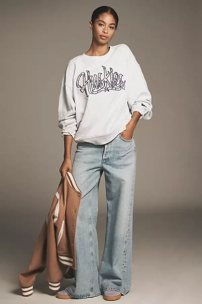 The Wild Collective X Anthropologie Cotton Sweatshirt In Purple