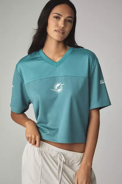 The Wild Collective X Anthropologie Cropped Graphic Tee In Blue