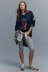 The Wild Collective X Anthropologie Mlb Long-sleeve Mini Dress In Blue