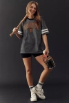 The Wild Collective X Anthropologie Mlb Short-sleeve Graphic Tee In Black