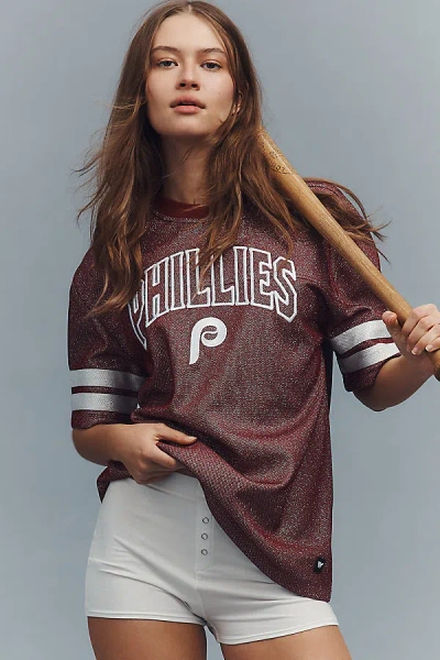 The Wild Collective X Anthropologie Mlb Short-sleeve Graphic Tee In Brown