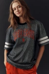 The Wild Collective X Anthropologie Mlb Short-sleeve Graphic Tee In Gray