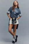 The Wild Collective X Anthropologie Mlb Short-sleeve Graphic Tee In Blue