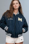 The Wild Collective X Anthropologie Ncaa Bomber Jacket In Blue