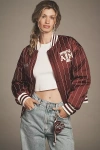 The Wild Collective X Anthropologie Bomber Jacket In Purple