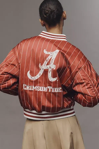 The Wild Collective X Anthropologie Ncaa Bomber Jacket In Multi
