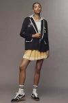 The Wild Collective X Anthropologie Ncaa Piped Blazer Jacket In Blue