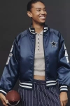 The Wild Collective X Anthropologie Nfl Bomber Jacket In Blue