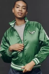 The Wild Collective X Anthropologie Nfl Bomber Jacket In Green