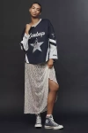 The Wild Collective X Anthropologie Nfl Long-sleeve Jersey Top In Black