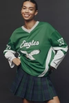 The Wild Collective X Anthropologie Nfl Long-sleeve Jersey Top In Green