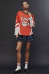 The Wild Collective X Anthropologie Nfl Long-sleeve Jersey Top In Red