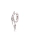 The Wild Jwls 14k White Gold Auré Diamond Earring In Silver