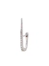The Wild Jwls 14k White Gold Diamond Earring In Silver