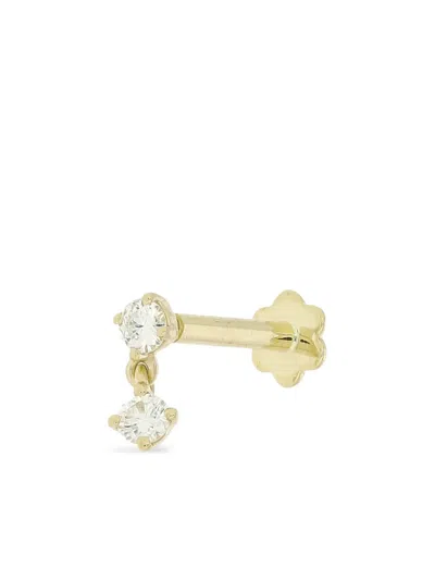 The Wild Jwls 14k Yellow Gold June Diamond Earring