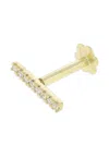 The Wild Jwls 14k Yellow Gold Macha Diamond Earring In Gold
