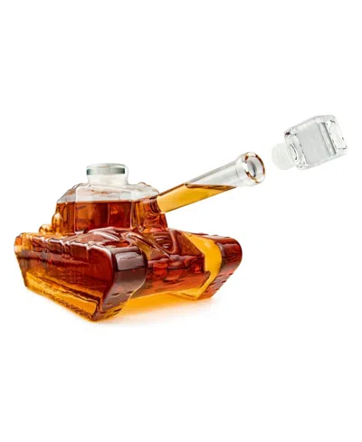 The Wine Savant Army Tank 34 Oz. Whiskey Decanter In Transparent