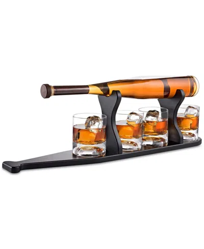 The Wine Savant Baseball Decanter & Glass Set With Stand In No Color