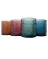The Wine Savant Classic Drinking Glasses, Set Of 4 In Multicolor