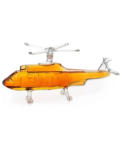 The Wine Savant Helicopter 25 Oz. Whiskey Decanter In Transparent