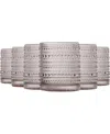 The Wine Savant Khen Beaded Tumbler, Set Of 6 In Gray